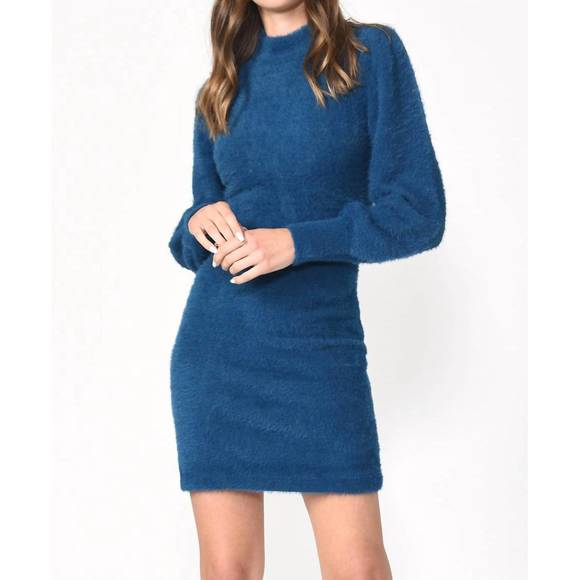 NEW ADELYN RAE victoria scoop back mini dress in turquoise - Picture 1 of 4
